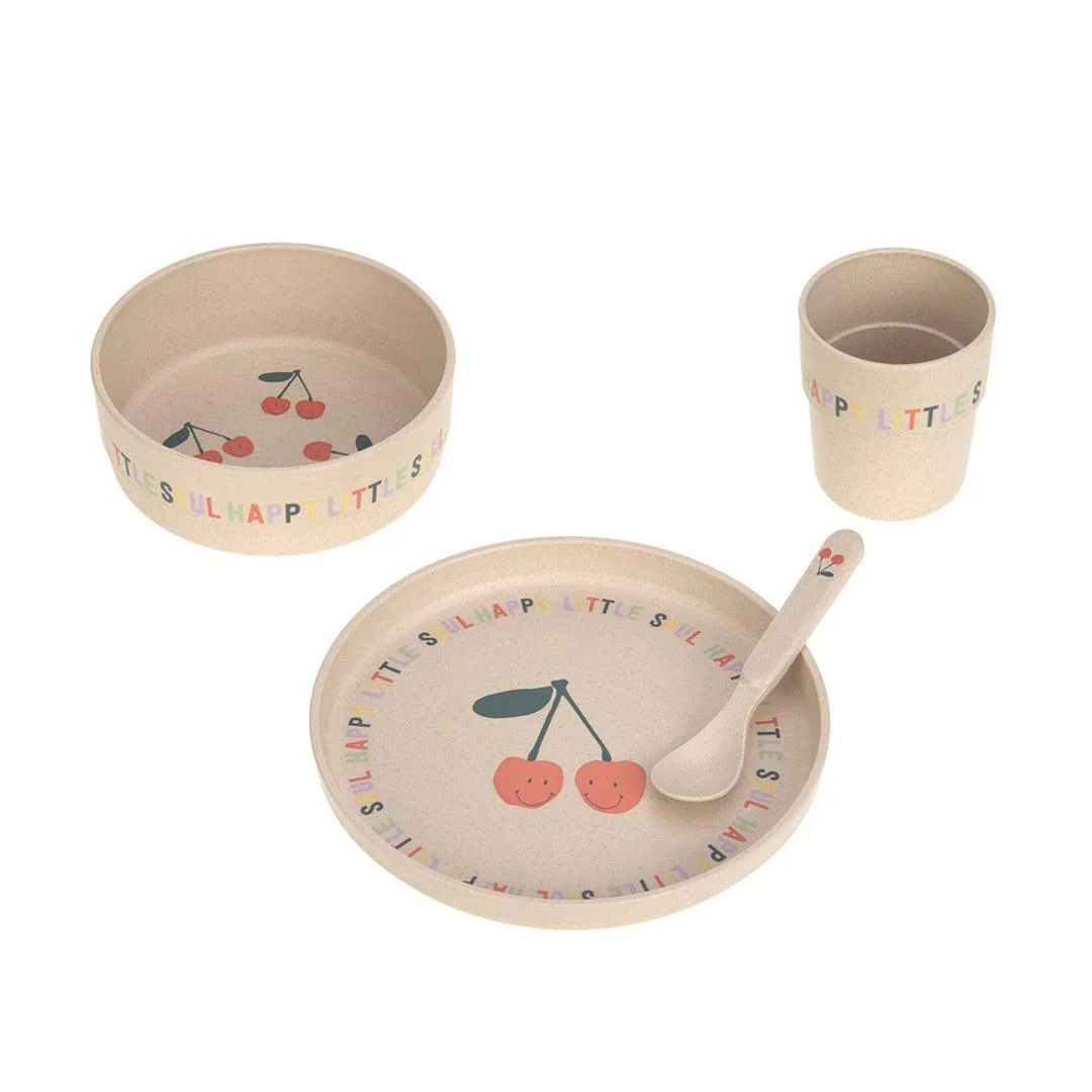 Lassig Dish Set Cellulose - Happy Fruits - Cherry