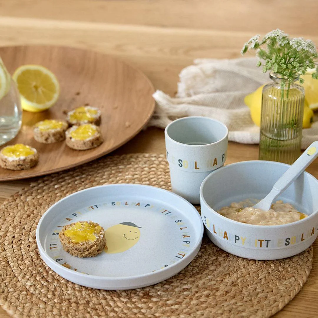 Lassig Dish Set Cellulose - Happy Fruits - Lemon - Image 2