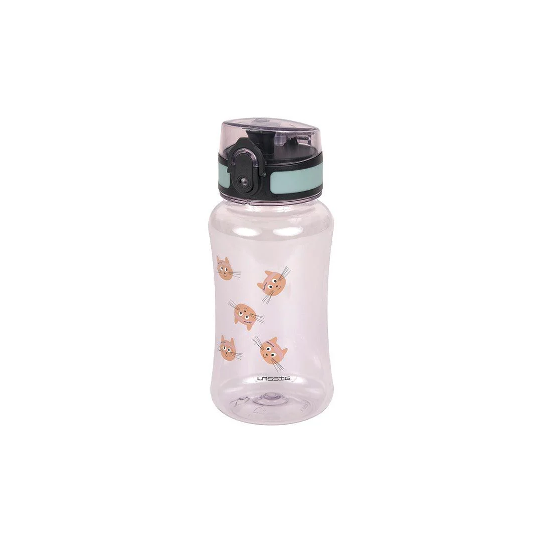 Lassig Drinking Bottle Tiny Team - Cat - Rose