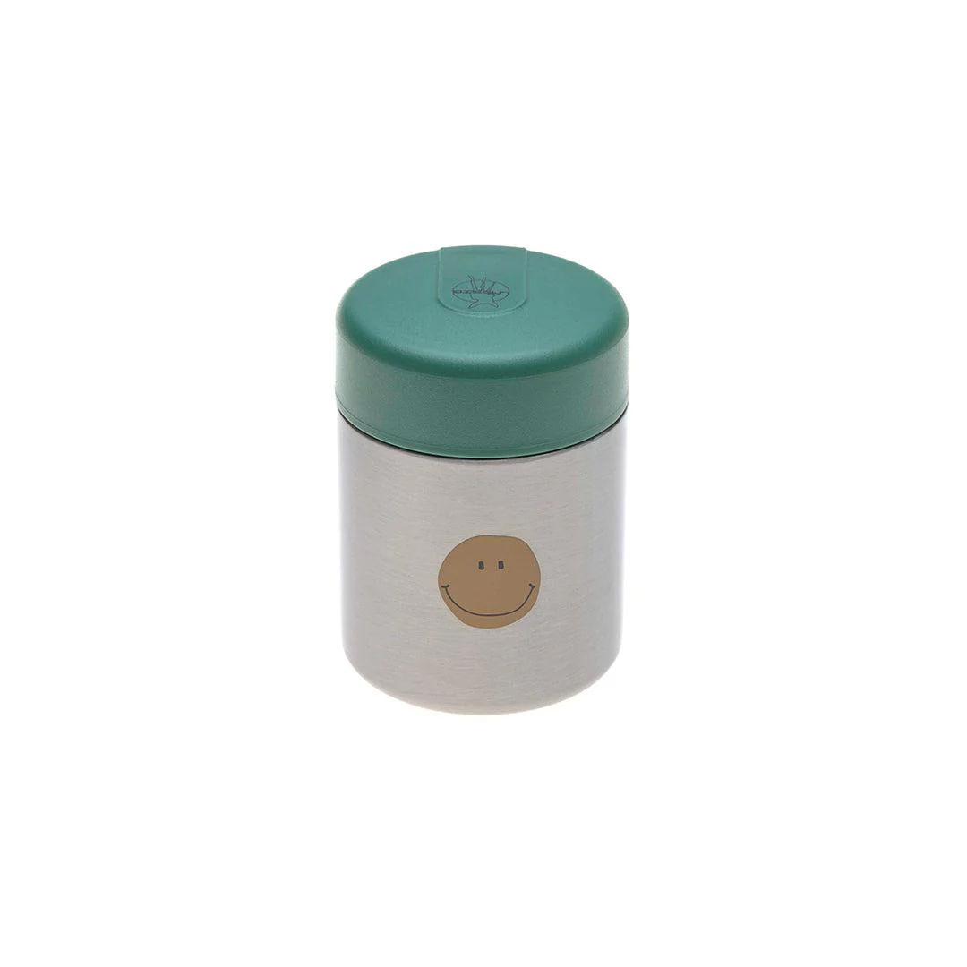 Lassig Food Jar - Happy Rascals - Smile Green - Image 3
