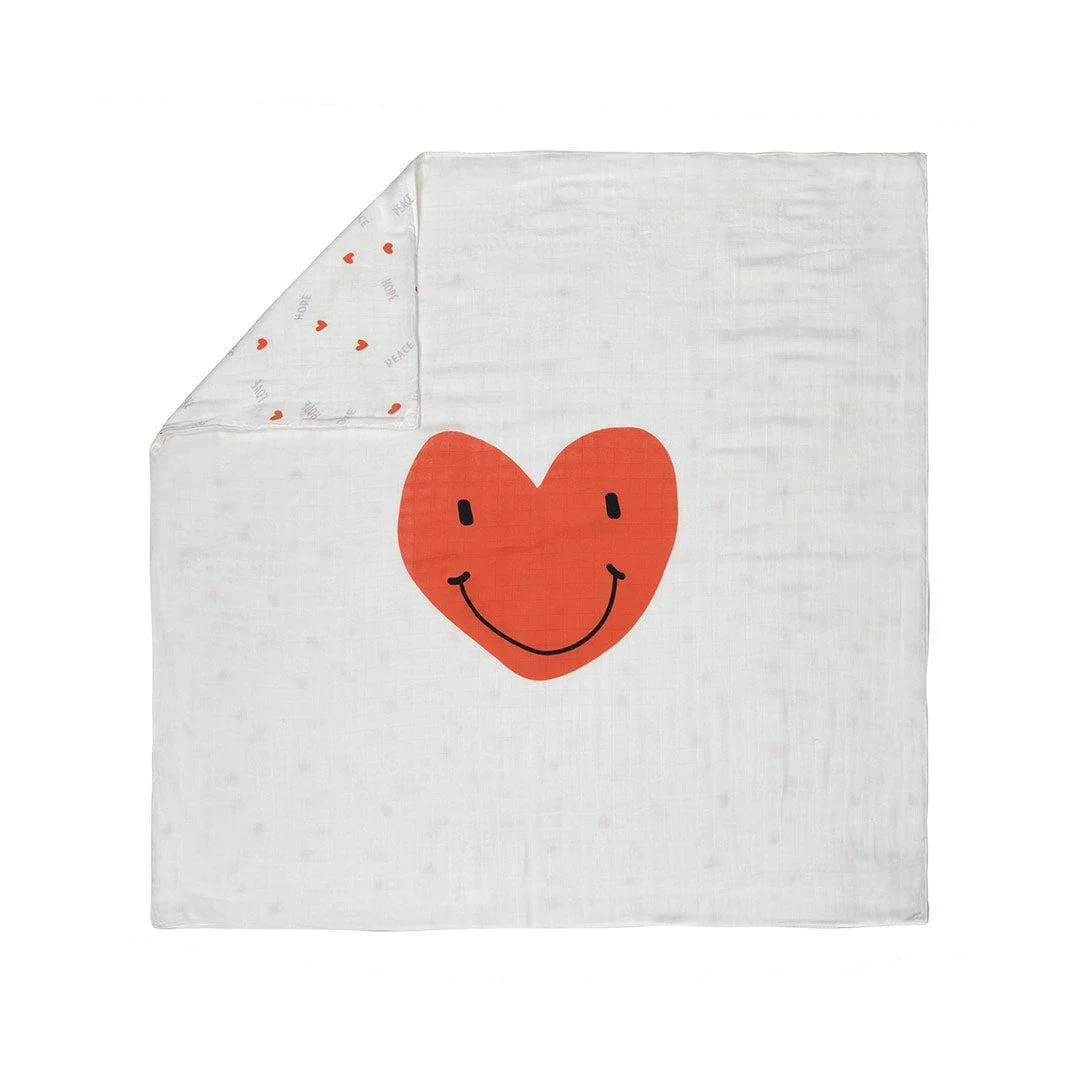 Lassig Heavenly Soft Blanket - Happy Rascals Heart
