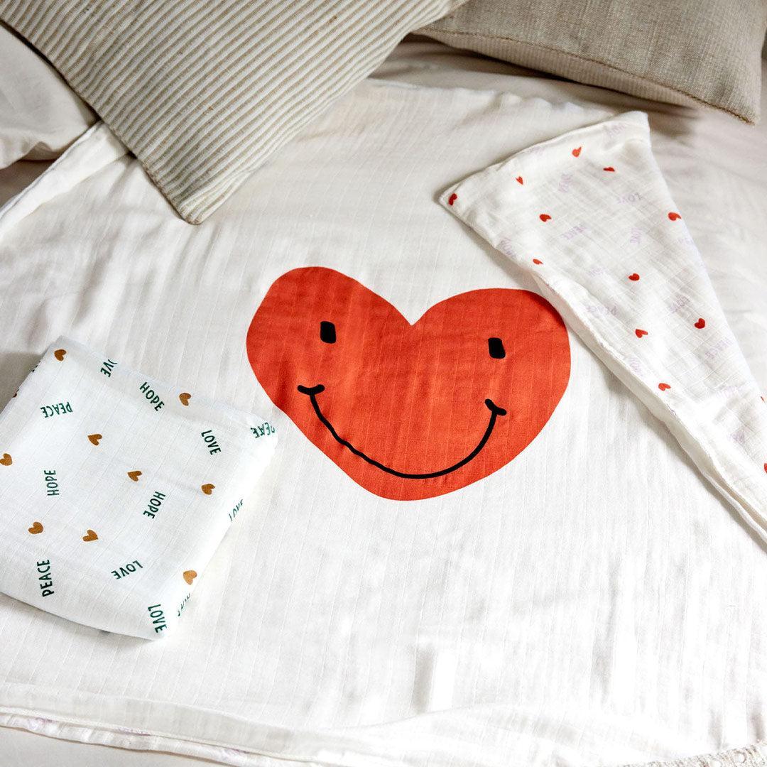 Lassig Heavenly Soft Blanket - Happy Rascals Heart - Image 2