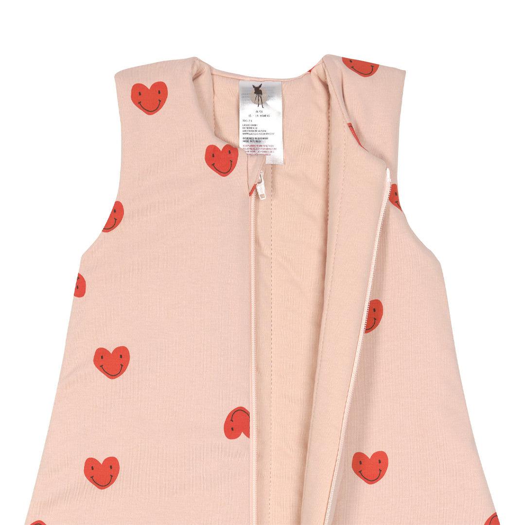 Lassig Interlock Sleeping Bag - Peach Rose - Heart - Image 4