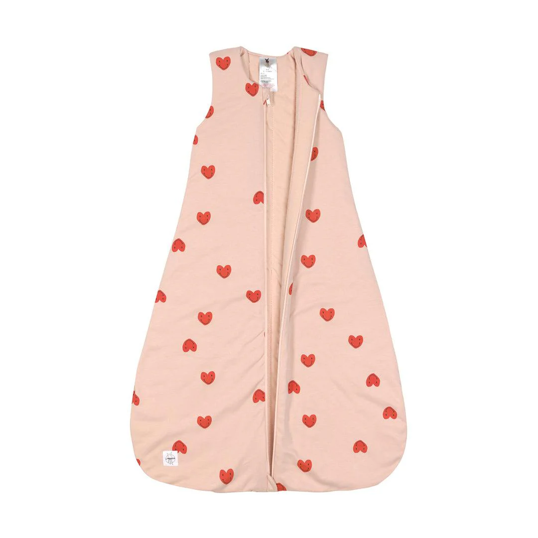 Lassig Interlock Sleeping Bag - Peach Rose - Heart - Image 5