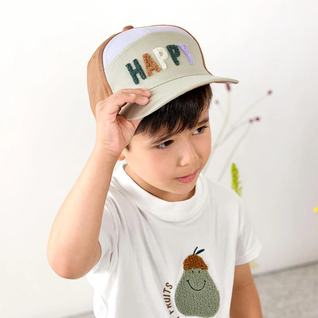 Lassig Kids Base Cap - Light Khaki/Caramel  - Happy - Image 2