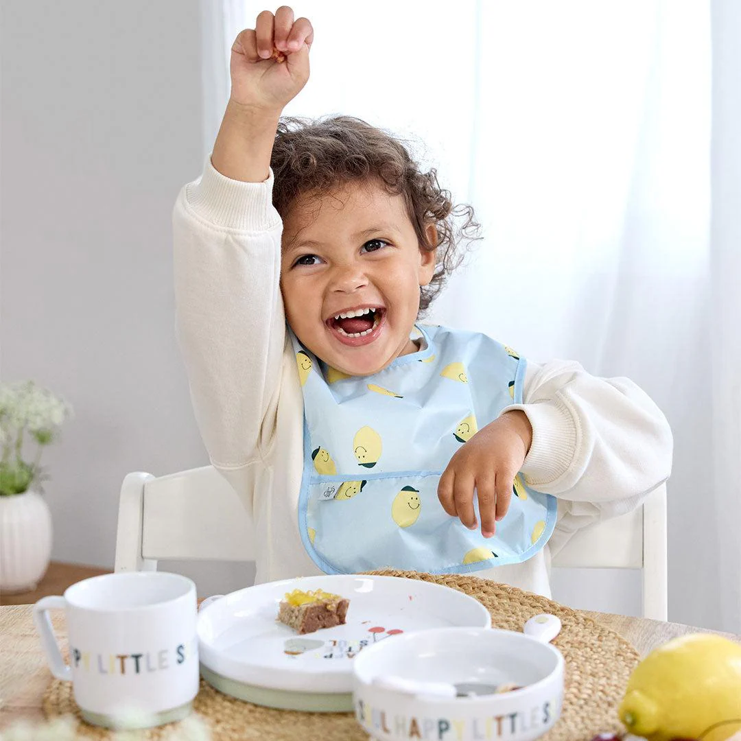 Lassig Lightweight Bibs 2pcs - Happy Fruits - Lemon - Image 2