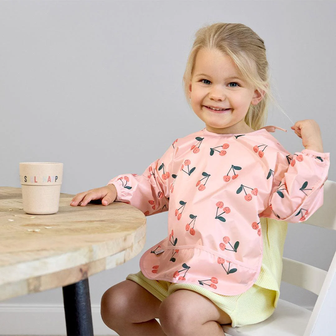 Lassig Long Sleeve Bibs 2pcs - Happy Fruits - Cherry - Image 2