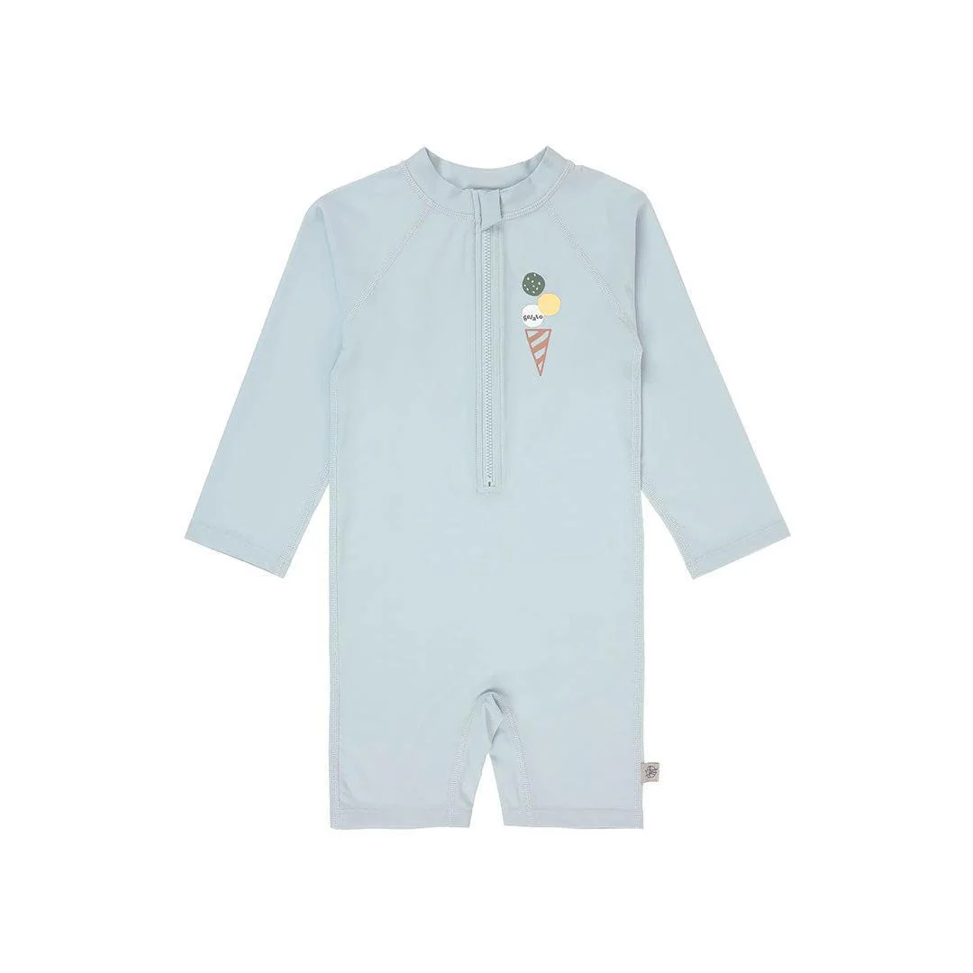 Lassig Long Sleeve Sunsuit - Ice Cream - Illusion Blue