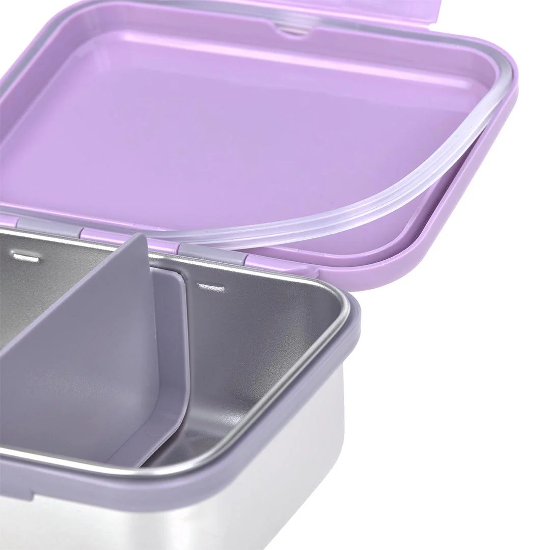 Lassig Lunchbox Stainless Steel - Little Gang - Heart Lilac - Image 8