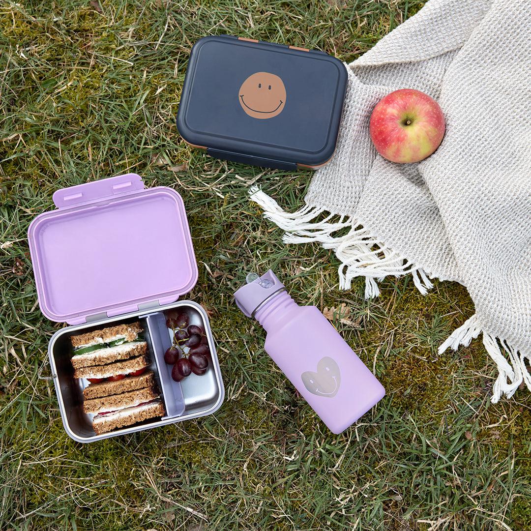 Lassig Lunchbox Stainless Steel - Little Gang - Smile Navy - Image 3