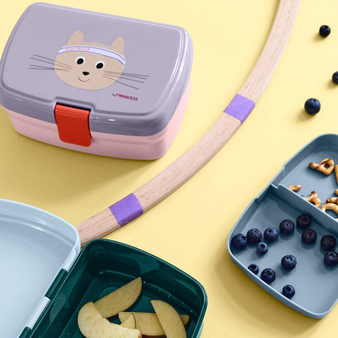 Lassig Lunchbox Tiny Team - Cat - Lilac - Image 4