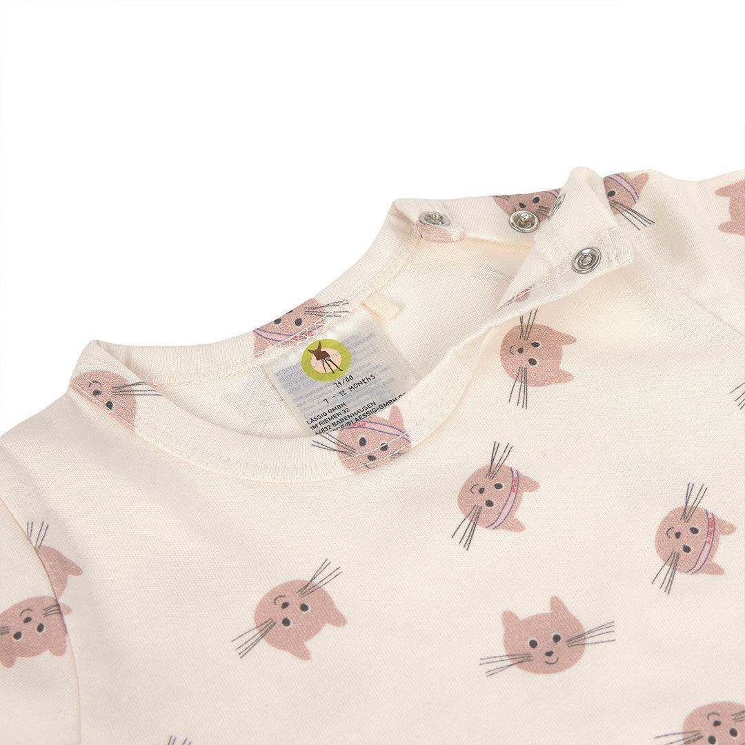 Lassig Playsuit GOTS - Cat Nature - Beige - Image 5