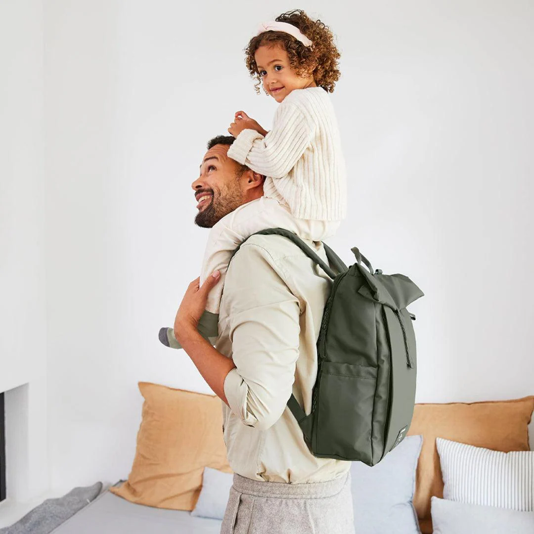 Lassig Rolltop Backpack - Olive - Image 2