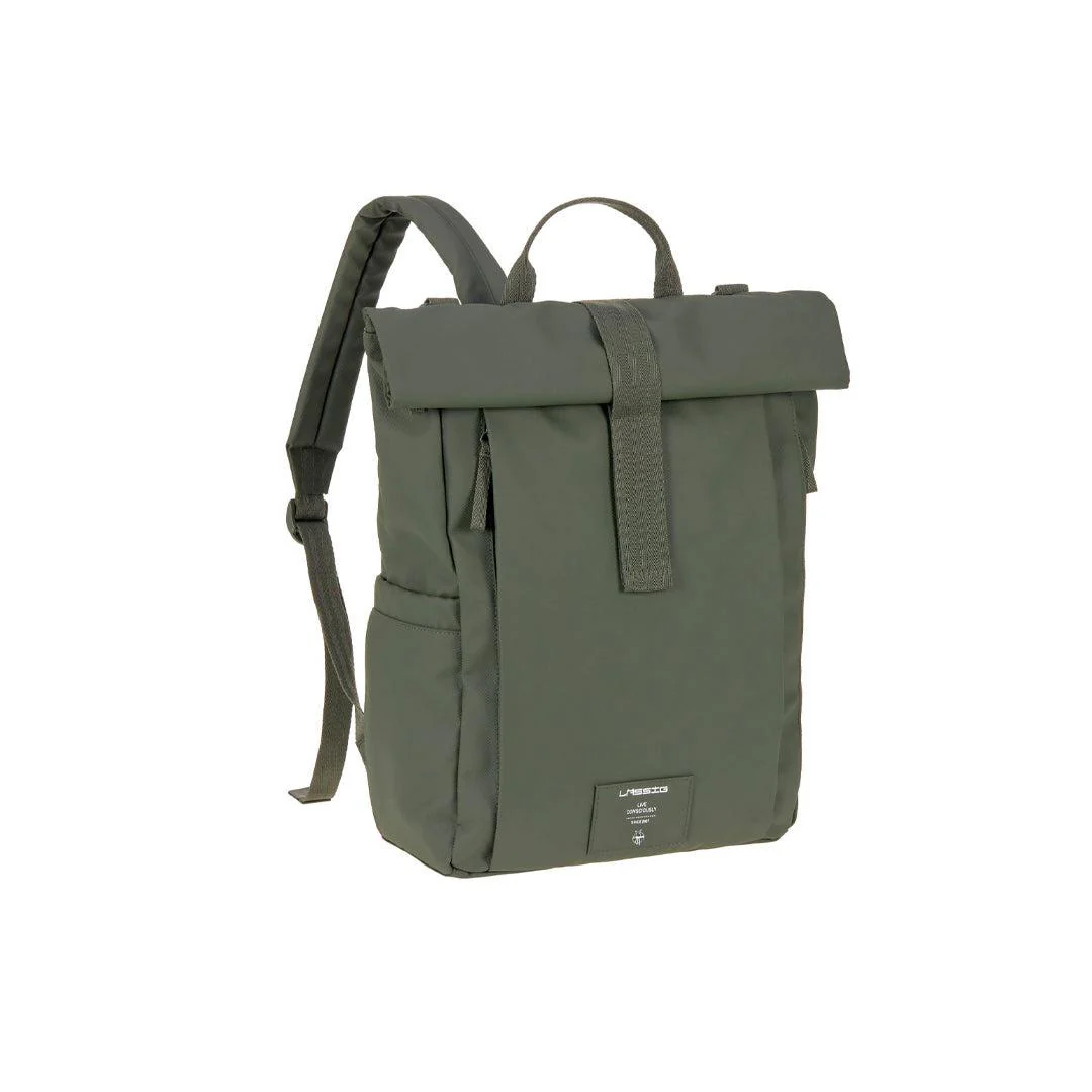 Lassig Rolltop Backpack - Olive - Image 6