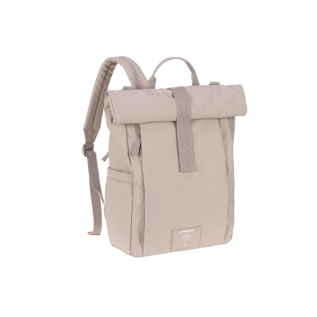 Lassig Rolltop Backpack - Taupe - Image 6