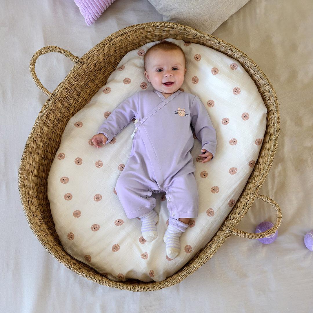 Lassig Romper GOTS - Pastel Lilac - Image 4
