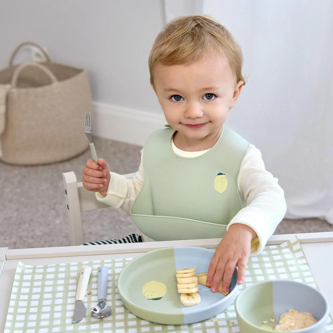 Lassig Silicone Bib - Happy Fruits - Lemon - Image 5