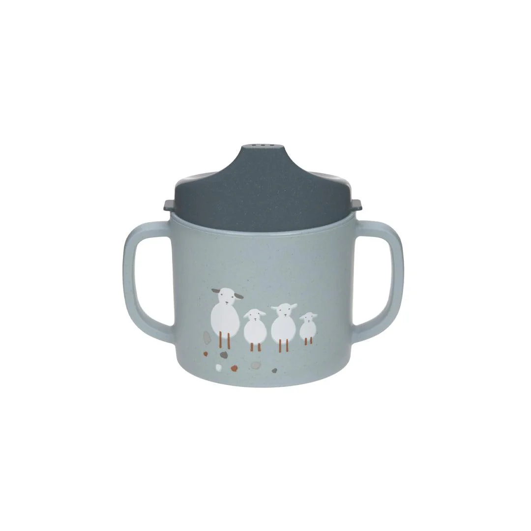 Lassig Sippy Cup - Blue - Tiny Farmer Sheep/Goose