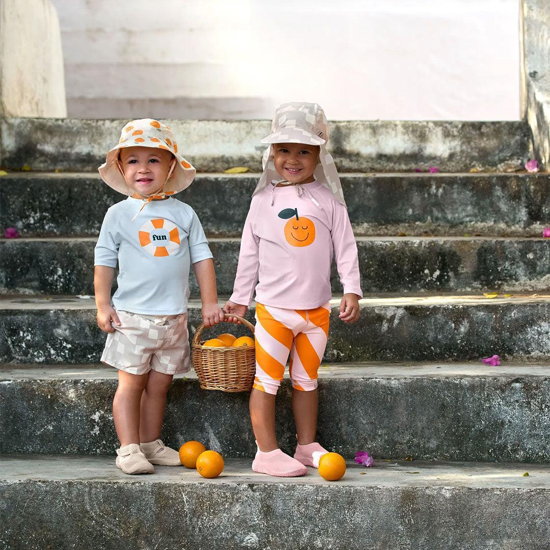 Lassig Sun Protection Bucket Hat - Orange Sea Salt - Image 2