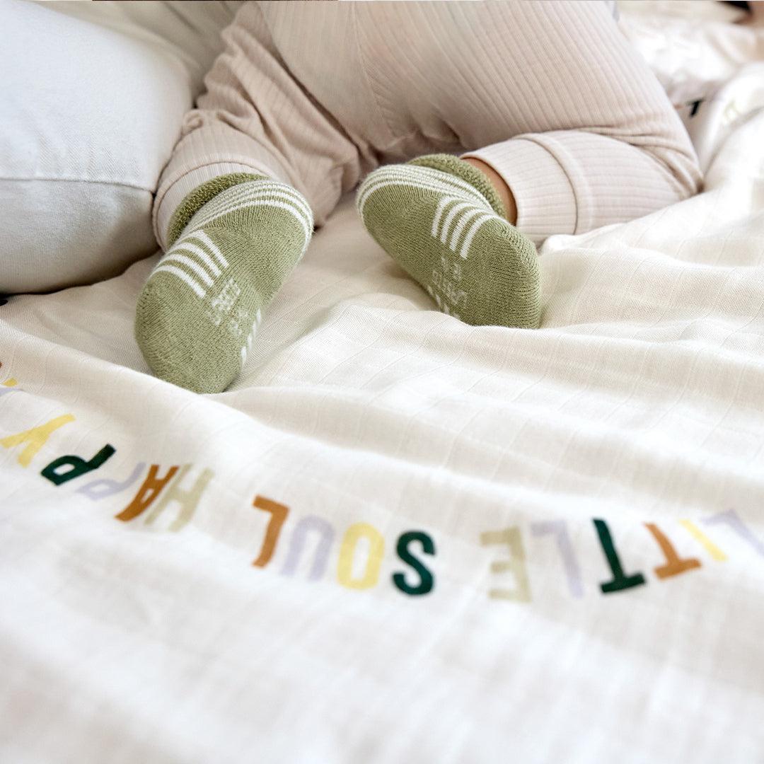 Lassig Terry Socks - 3 Pack - Light Khaki - Pear - Image 3
