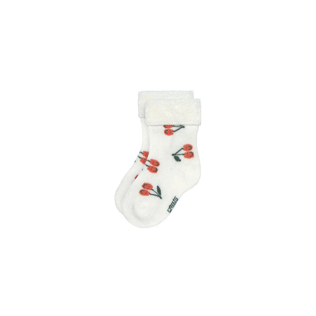 Lassig Terry Socks - 3 Pack - Peach - Cherry - Image 4