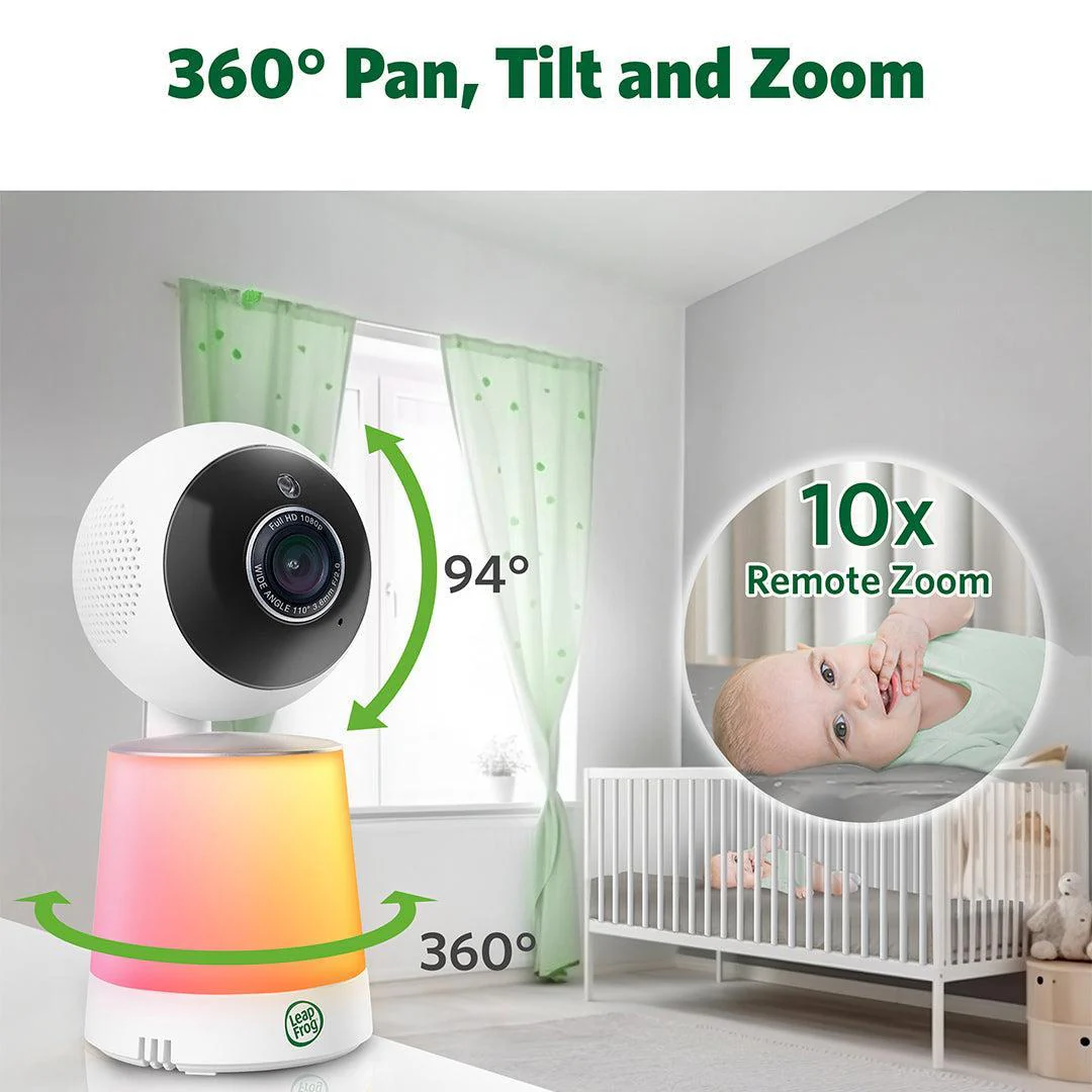 LeapFrog LF4915HD 5" Wi-Fi Pan & Tilt Monitor - White - Image 10