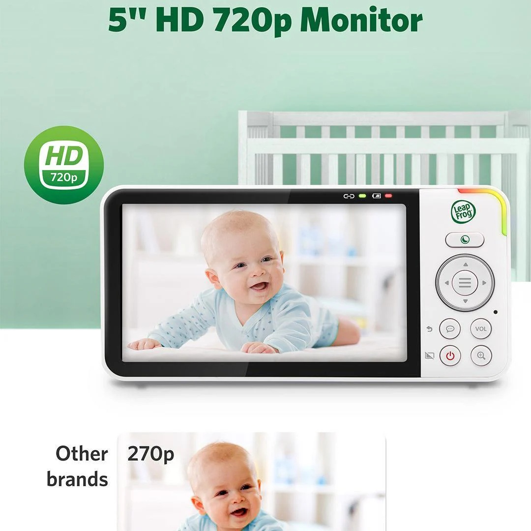 LeapFrog LF4915HD 5" Wi-Fi Pan & Tilt Monitor - White - Image 14