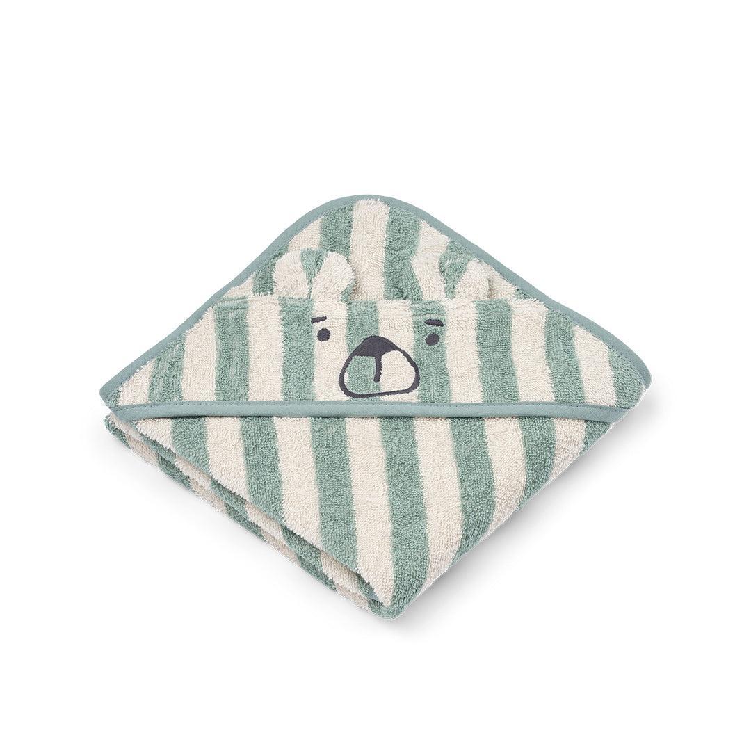 Liewood Albert Hooded Towel - Peppermint / Creme De La Creme