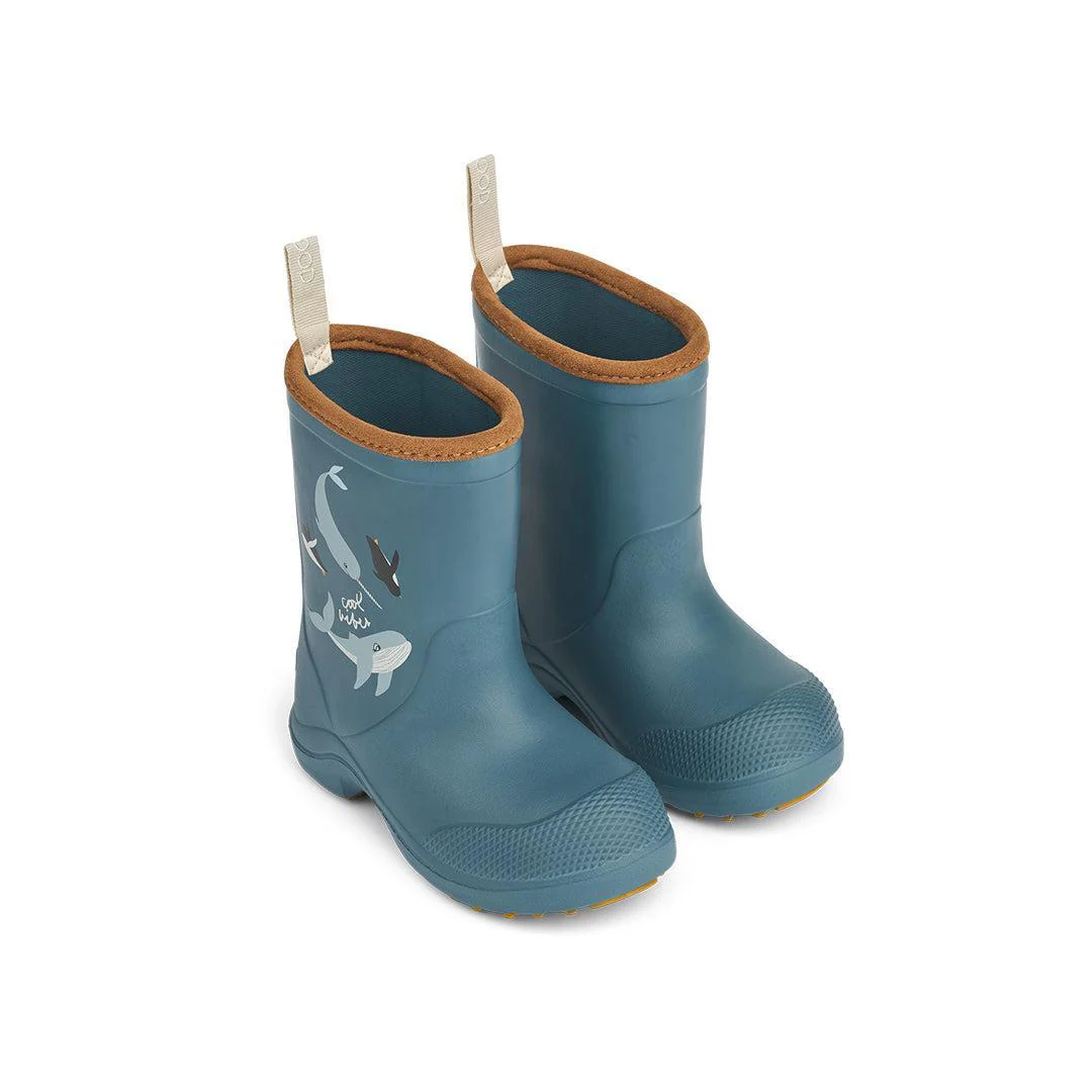 Liewood Aston Rainboot Wellies - Arctic / Ocean View