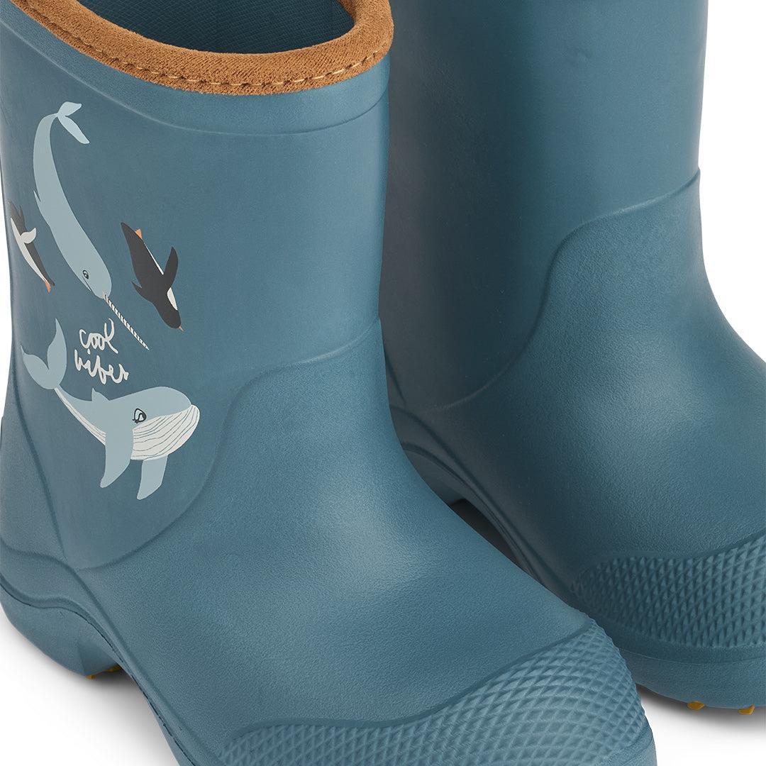 Liewood Aston Rainboot Wellies - Arctic / Ocean View - Image 3