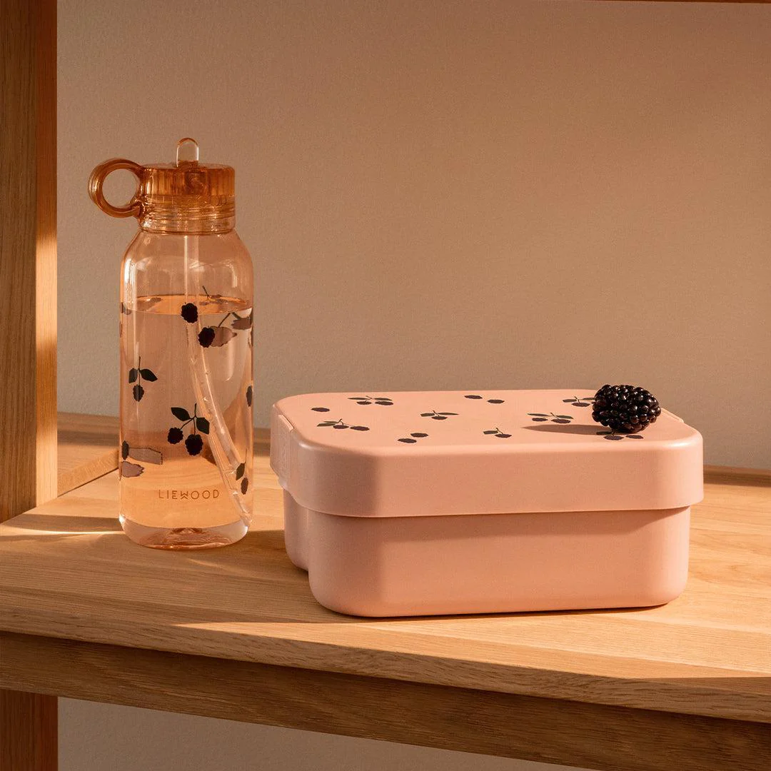 Liewood Chelsey Printed Lunchbox & Bottle Set - Berry Pale Tuscany - Image 2
