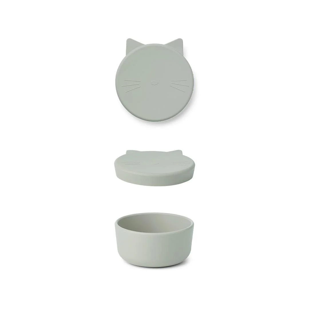 Liewood Cornelius Lunch Snack Box - Cat Dove Blue