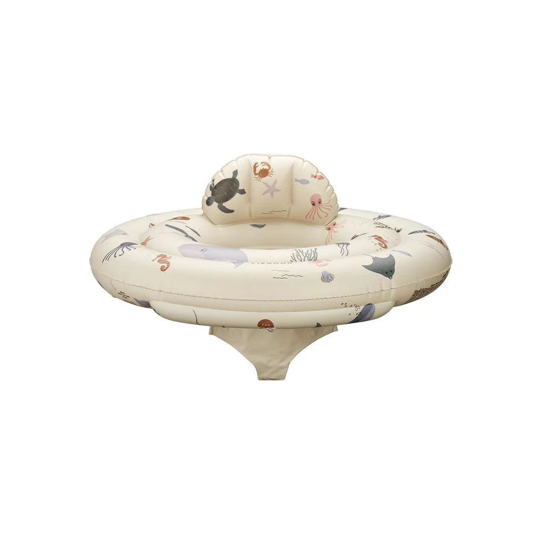Liewood Dawn Baby Printed Swim Ring - Sea Creature - Sandy