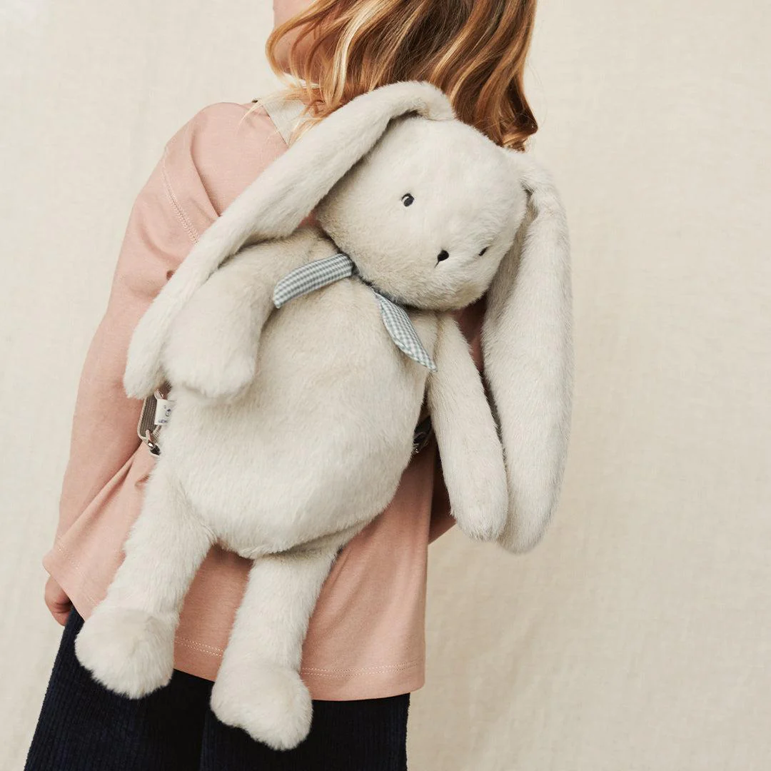 Liewood Dayana Plush Rabbit Backpack  - Mist - Image 2