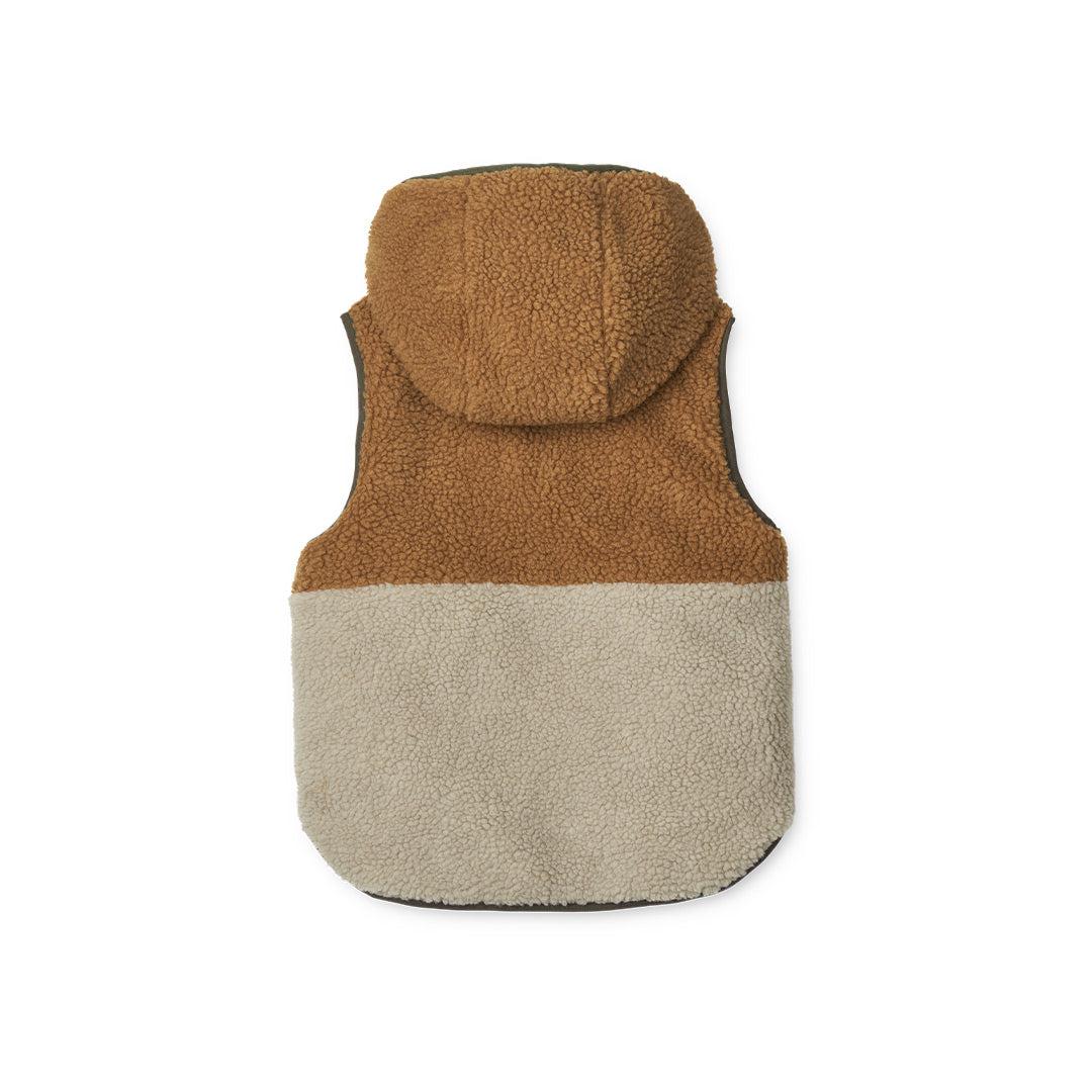 Liewood Diana Reversible Vest - Army Brown Mix - Image 4