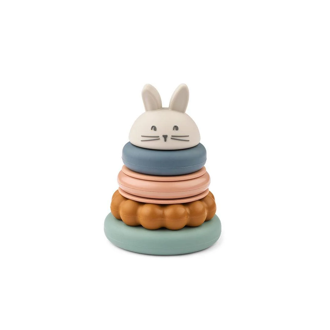 Liewood Donata Silicone Stacking Tower  - Sandy Multi Mix