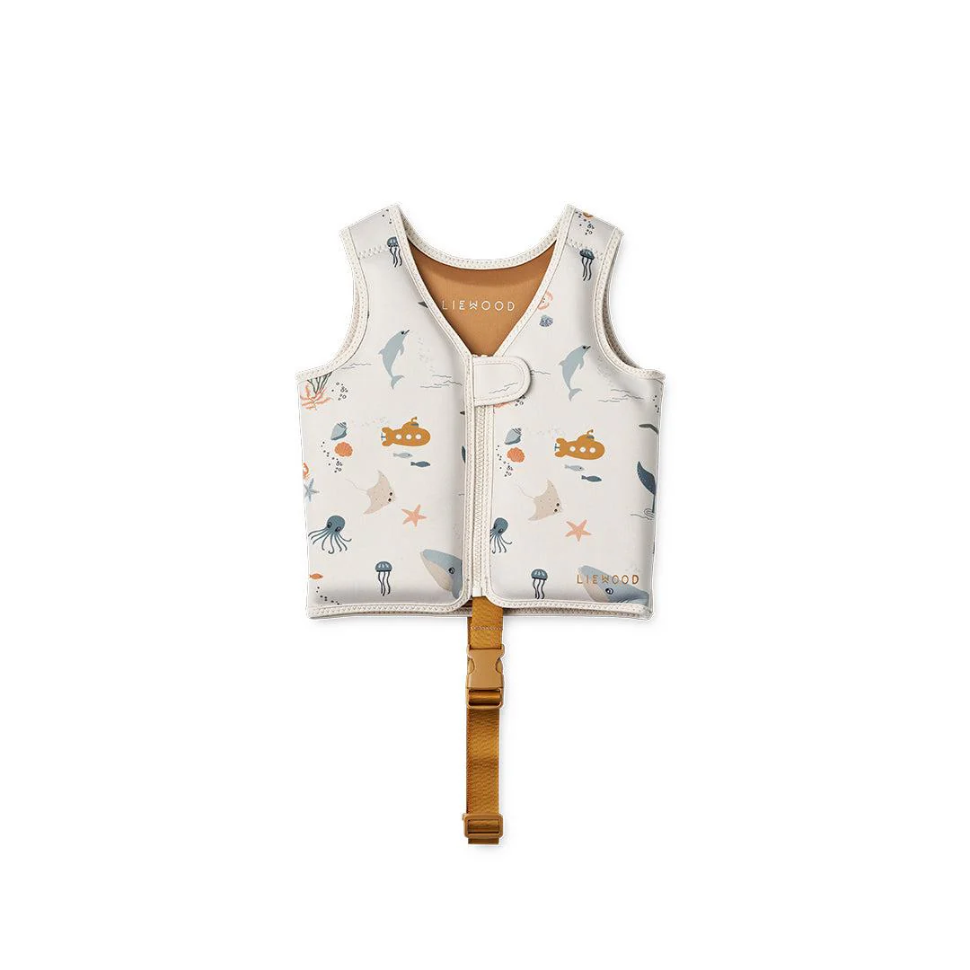 Liewood Dove Swim Vest - Sea Creature - Sandy