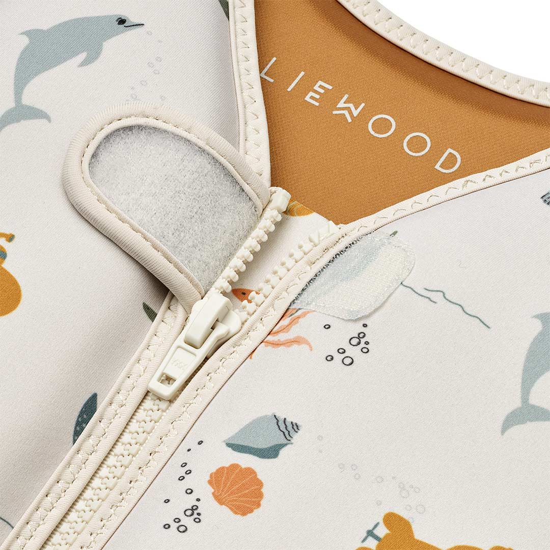 Liewood Dove Swim Vest - Sea Creature - Sandy - Image 5