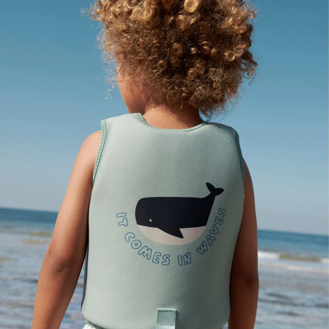 Liewood Dove Swim Vest - Waves / Peppermint - Image 4