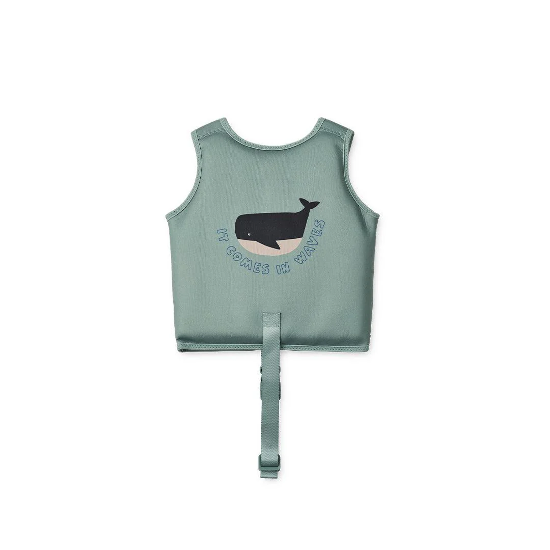 Liewood Dove Swim Vest - Waves / Peppermint - Image 6