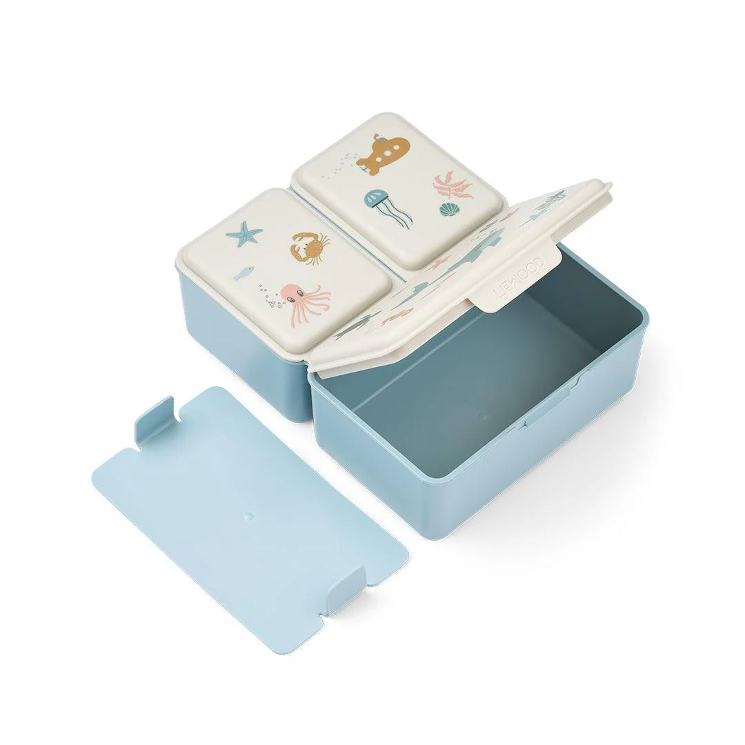 Liewood Driss Lunchbox - Sea Creature / Sandy - Image 2