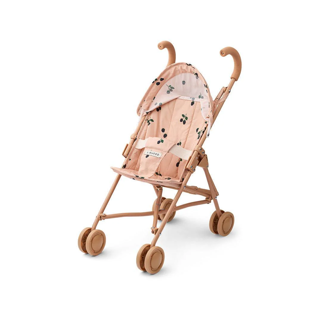 Liewood Elsie Doll Stroller Pram - Berry / Pale Tuscany - Image 4