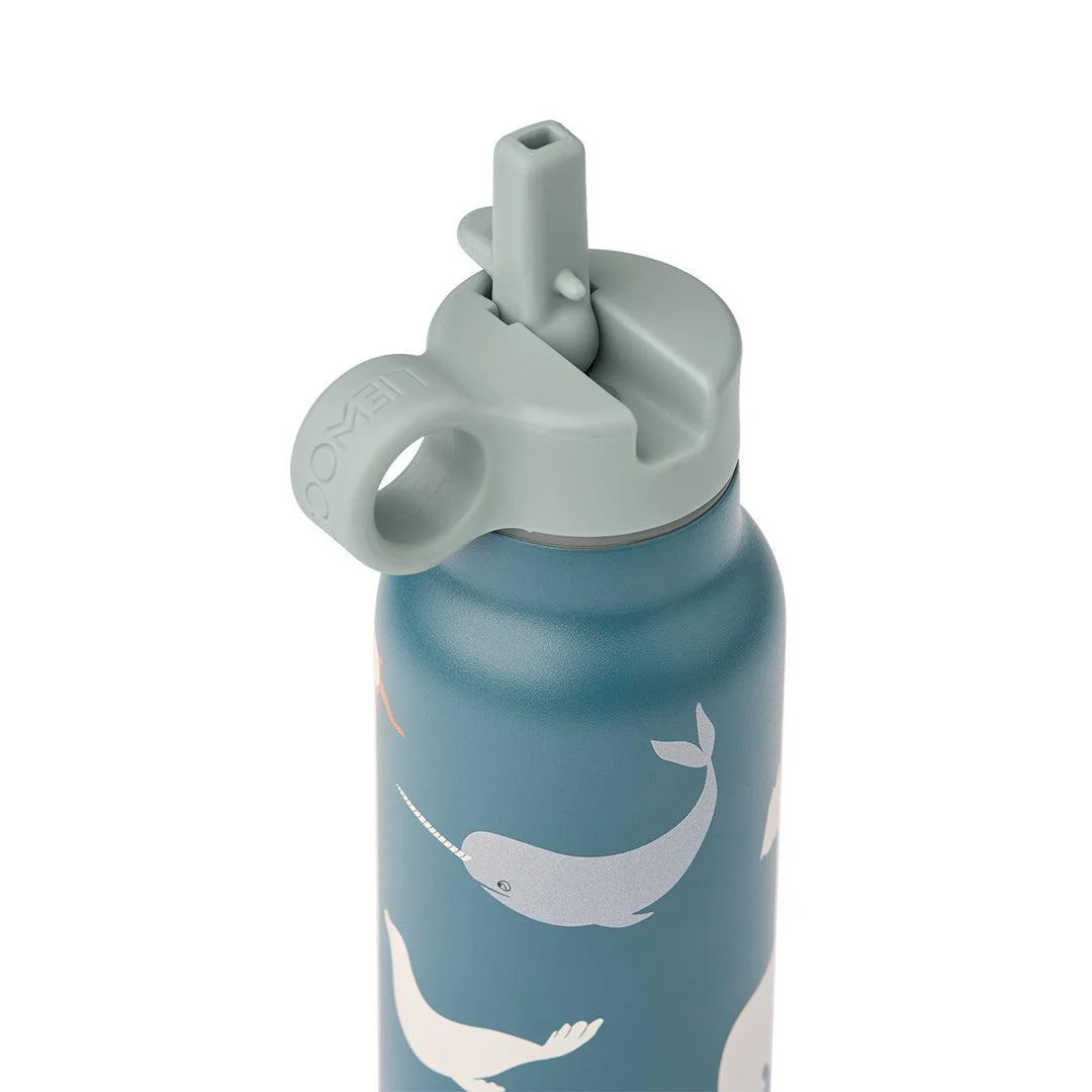 Liewood Falk Water Bottle 350 ml - Arctic Sea / Ocean View - Image 2