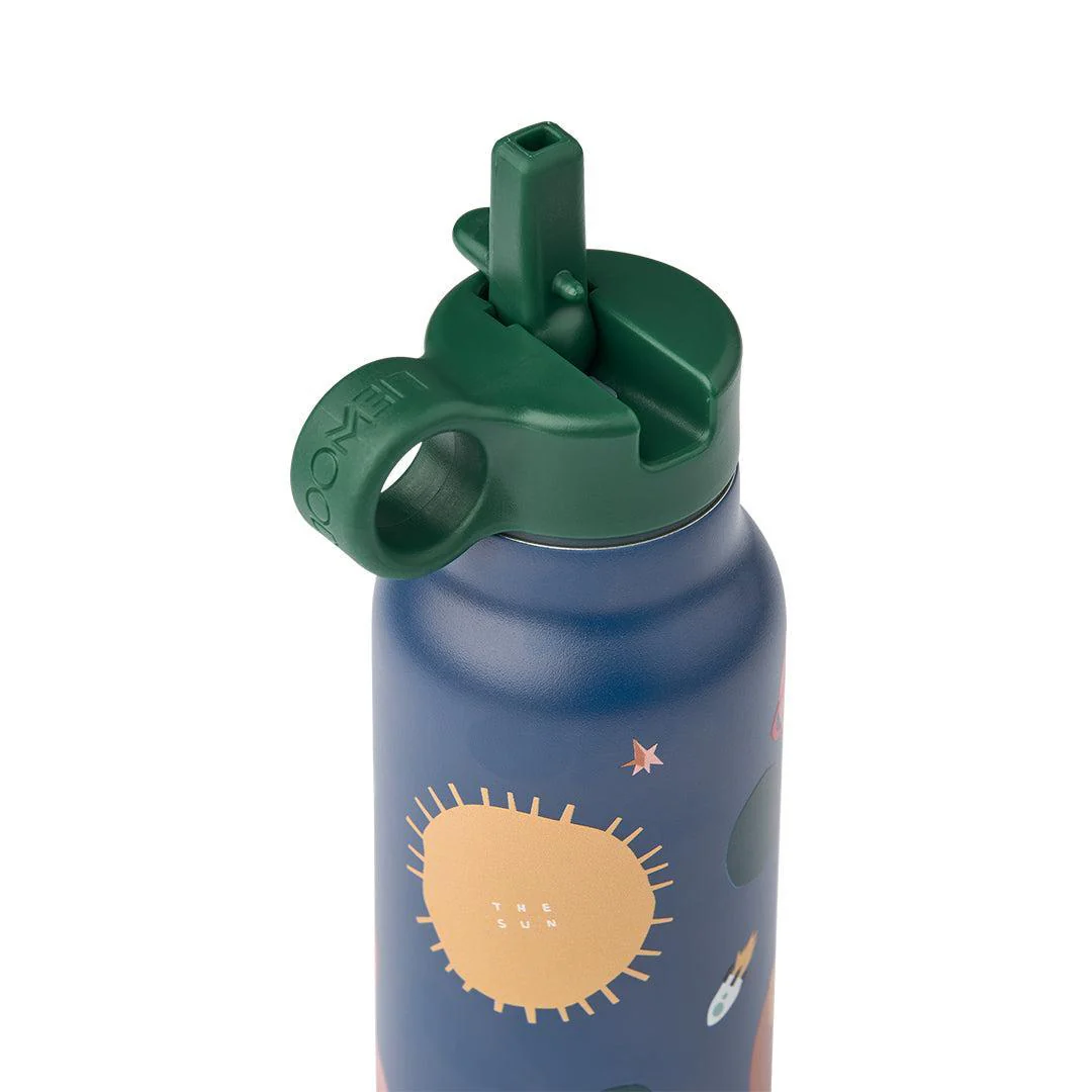 Liewood Falk Water Bottle 350 ml - Universe / Classic Navy - Image 4