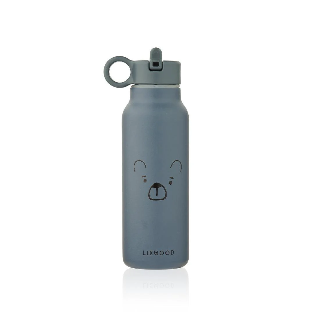 Liewood Falk Water Bottle 350ml - Mr Bear Whale Blue