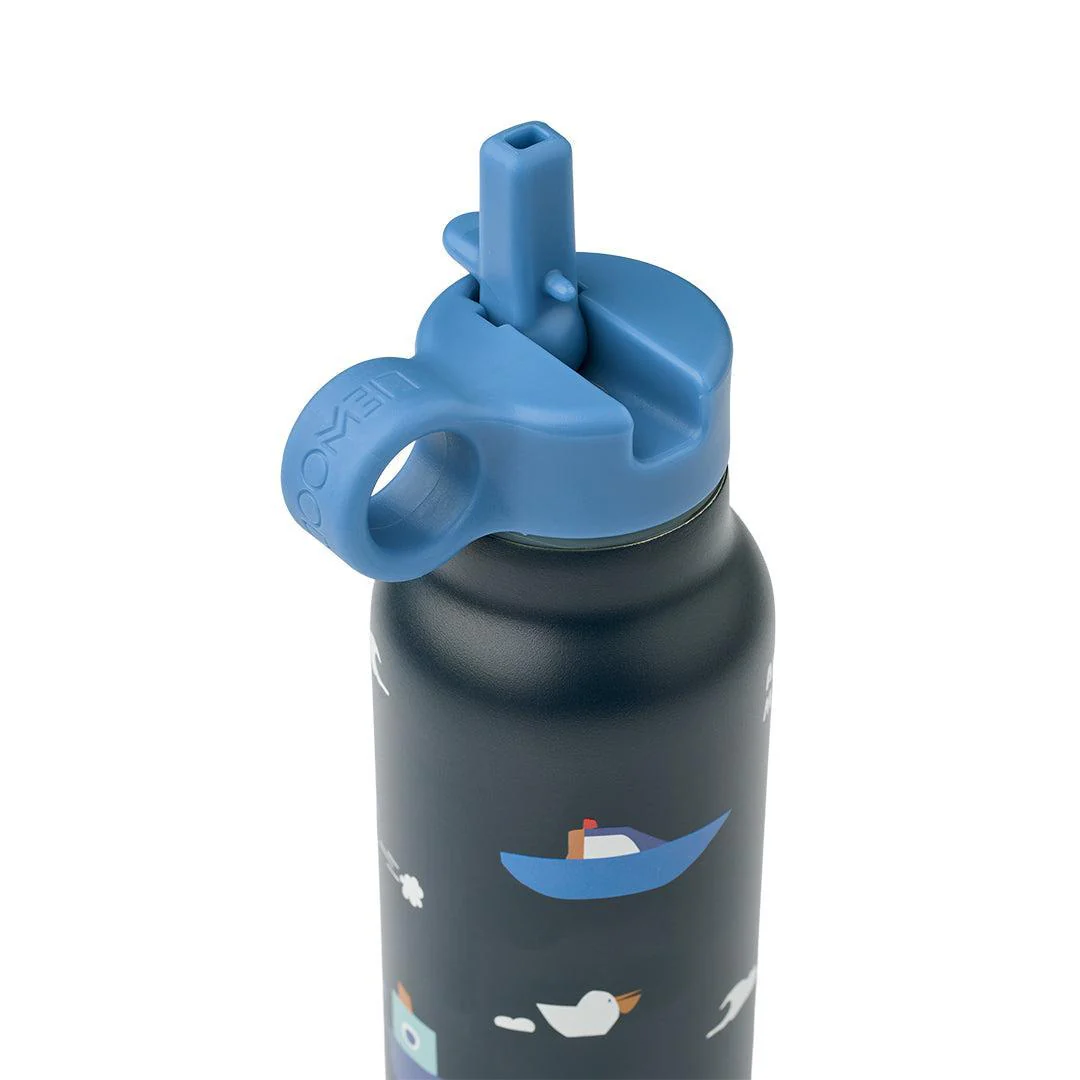 Liewood Falk Water Bottle 350ml - Sailing / Classic Navy - Image 2