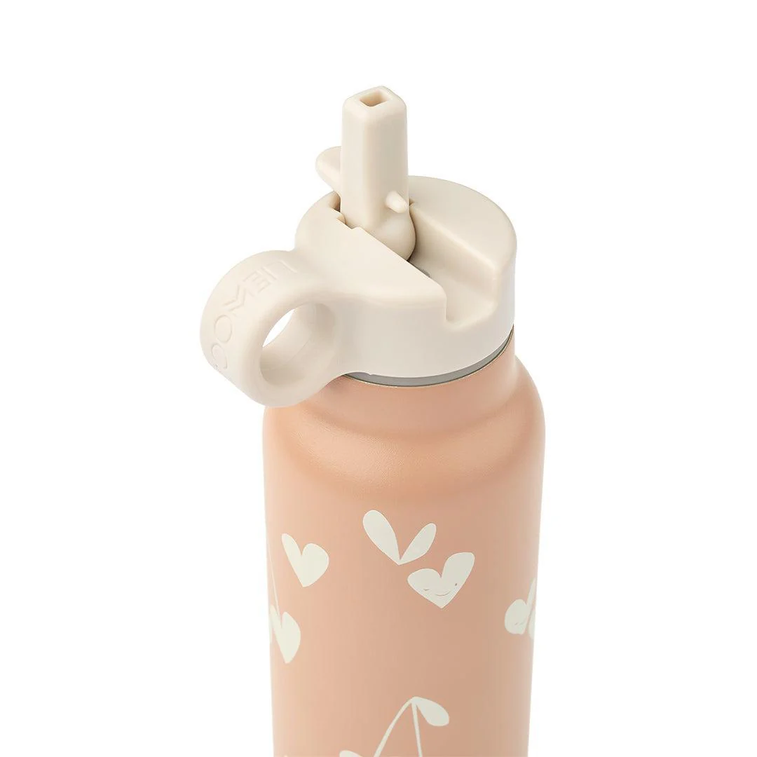 Liewood Falk Water Bottle 350ml - Sweethearts / Pale Tuscany - Image 2