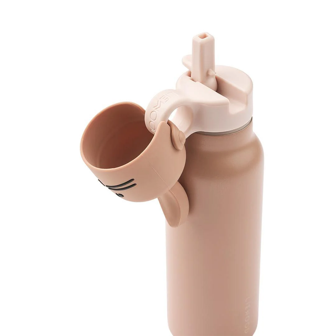Liewood Falk Water Bottle With Rabbit Lid 350ml - Pale Tuscany - Image 3