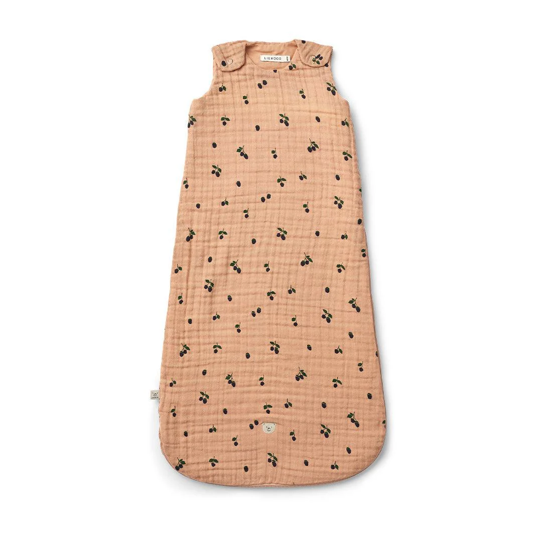 Liewood Flora Printed Sleeping Bag - Mini Berry / Pale Tuscany