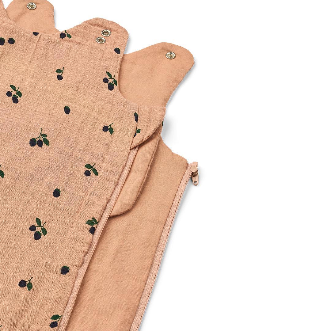 Liewood Flora Printed Sleeping Bag - Mini Berry / Pale Tuscany - Image 2